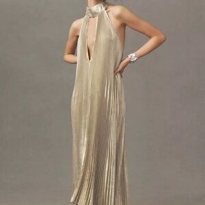 L'IDÉE 'The Opera Gown' in Gold Shimmer (NWT)